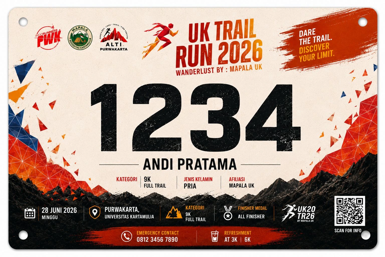 Race BIB preview
